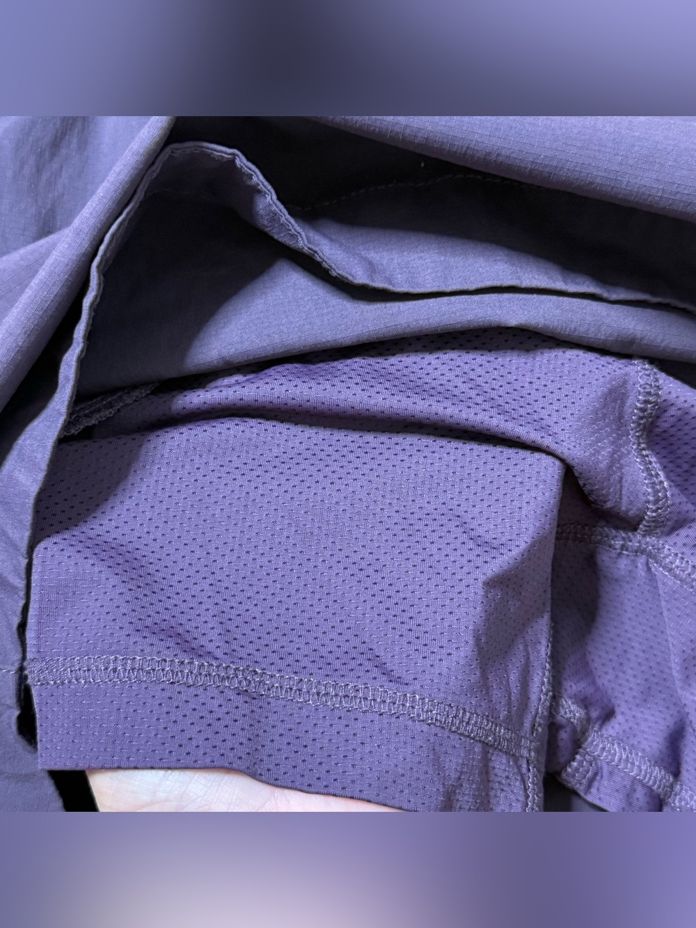 Duluth Trading Alaskan Hardgear Access Point Pull On Skort Skirt Purple 10 - Picture 11 of 11